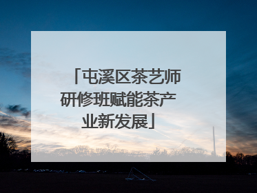 屯溪区茶艺师研修班赋能茶产业新发展