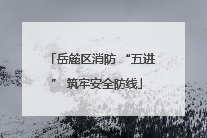 岳麓区消防 “五进” 筑牢安全防线