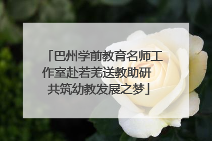 巴州学前教育名师工作室赴若羌送教助研 共筑幼教发展之梦
