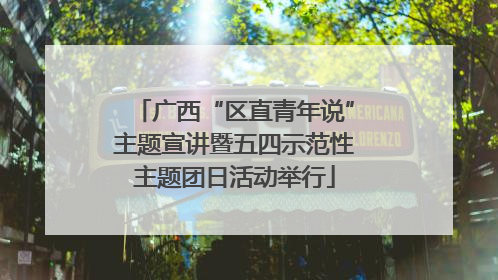广西“区直青年说”主题宣讲暨五四示范性主题团日活动举行