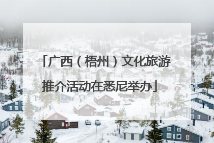 广西（梧州）文化旅游推介活动在悉尼举办