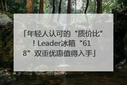 年轻人认可的“质价比”！Leader冰箱“618”双重优惠值得入手