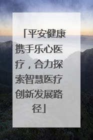 平安健康携手乐心医疗，合力探索智慧医疗创新发展路径