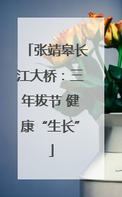 张靖皋长江大桥：三年拔节 健康“生长”