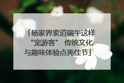 杨家界索道端午这样“宠游客” 传统文化与趣味体验点亮佳节