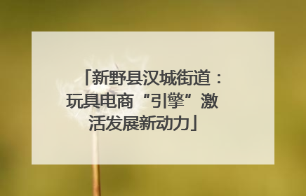 新野县汉城街道：玩具电商“引擎”激活发展新动力