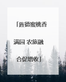 旌德蜜桃香满园 农旅融合促增收