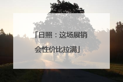日照：这场展销会性价比拉满