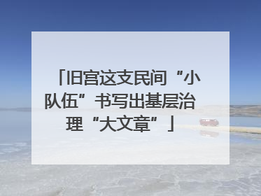旧宫这支民间“小队伍”书写出基层治理“大文章”