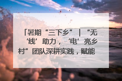 暑期“三下乡”｜“无‘线’助力，‘电’亮乡村”团队深耕实践，赋能乡村振兴新图景