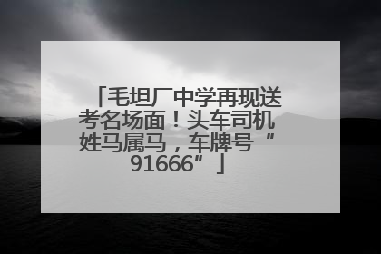 毛坦厂中学再现送考名场面！头车司机姓马属马，车牌号“91666”