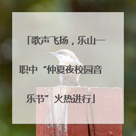 歌声飞扬，乐山一职中“仲夏夜校园音乐节”火热进行