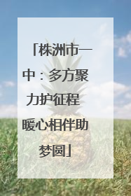 株洲市一中：多方聚力护征程 暖心相伴助梦圆