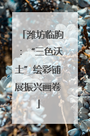 潍坊临朐：“三色沃土”绘彩铺展振兴画卷