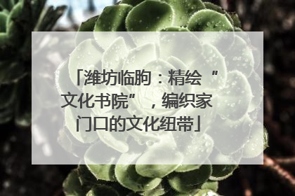 潍坊临朐：精绘“文化书院”，编织家门口的文化纽带