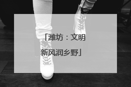 潍坊：文明新风润乡野