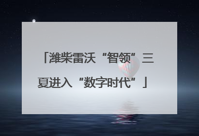 潍柴雷沃“智领”三夏进入“数字时代”