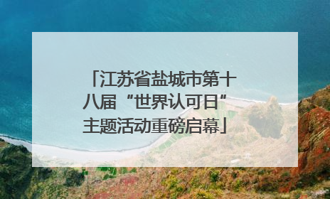 江苏省盐城市第十八届“世界认可日”主题活动重磅启幕