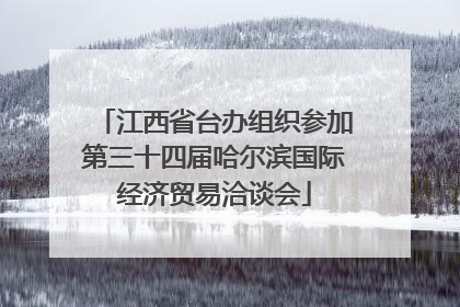 江西省台办组织参加第三十四届哈尔滨国际经济贸易洽谈会