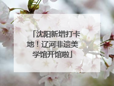 沈阳新增打卡地！辽河非遗美学馆开馆啦