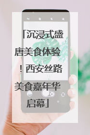 沉浸式盛唐美食体验！西安丝路美食嘉年华启幕