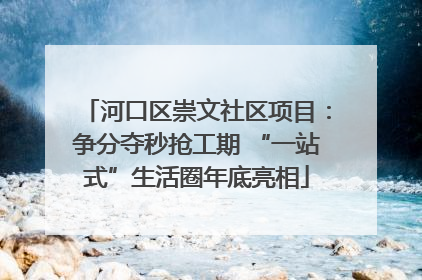 河口区崇文社区项目：争分夺秒抢工期 “一站式”生活圈年底亮相