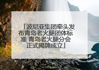 波尼亚集团牵头发布青岛老火腿团体标准 青岛老火腿分会正式揭牌成立