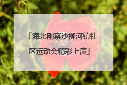 海北刚察沙柳河镇社区运动会精彩上演