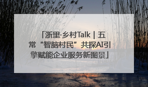 浙里·乡村Talk｜五常“智脑村民”共探AI引擎赋能企业服务新图景