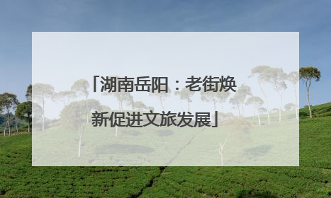 湖南岳阳：老街焕新促进文旅发展