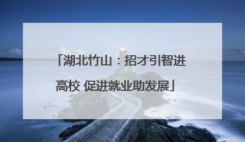 湖北竹山：招才引智进高校 促进就业助发展