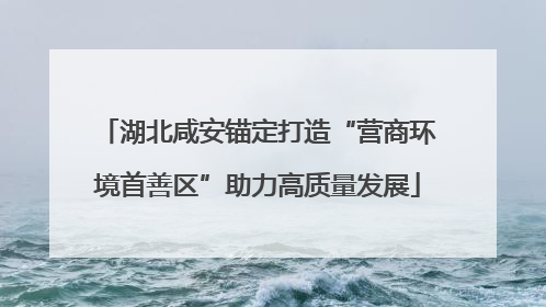 湖北咸安锚定打造“营商环境首善区”助力高质量发展