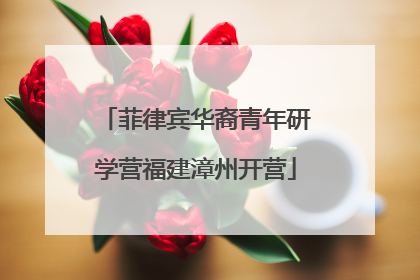 菲律宾华裔青年研学营福建漳州开营