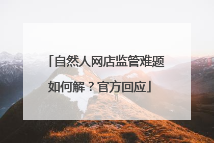 自然人网店监管难题如何解？官方回应