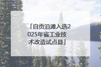 自贡沿滩入选2025年省工业技术改造试点县