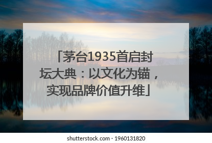 茅台1935首启封坛大典：以文化为锚，实现品牌价值升维