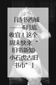 诗书西城——6月底收官！这个周末快来“旧书新知·小石虎古旧书市”
