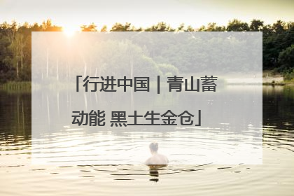行进中国｜青山蓄动能 黑土生金仓
