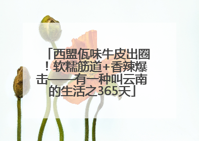 西盟佤味牛皮出圈！软糯筋道+香辣爆击——有一种叫云南的生活之365天