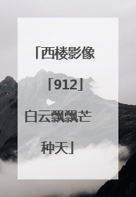 西楼影像「912」白云飘飘芒种天