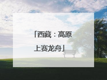 西藏：高原上赛龙舟