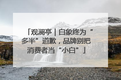 观澜亭｜白象终为“多半”道歉，品牌别把消费者当“小白”