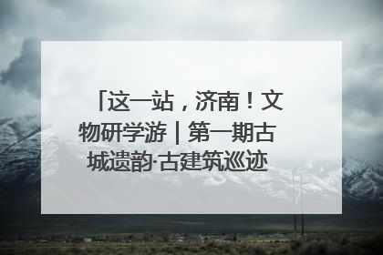 这一站，济南！文物研学游｜第一期古城遗韵·古建筑巡迹之旅圆满结束