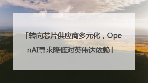 转向芯片供应商多元化，OpenAI寻求降低对英伟达依赖