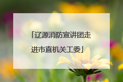 辽源消防宣讲团走进市直机关工委