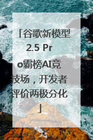 谷歌新模型2.5 Pro霸榜AI竞技场，开发者评价两极分化