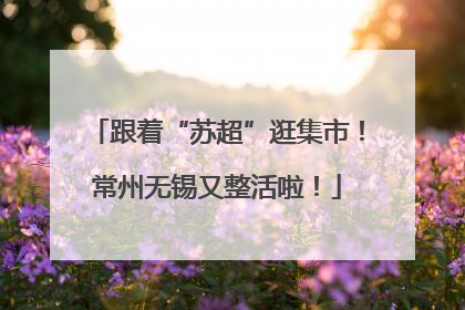 跟着“苏超”逛集市！常州无锡又整活啦！