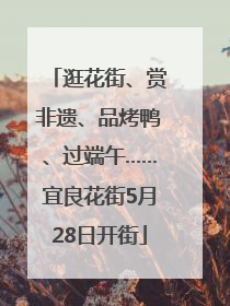 逛花街、赏非遗、品烤鸭、过端午……宜良花街5月28日开街