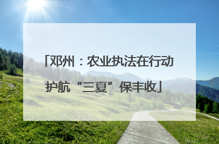 邓州：农业执法在行动 护航“三夏”保丰收