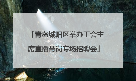青岛城阳区举办工会主席直播带岗专场招聘会